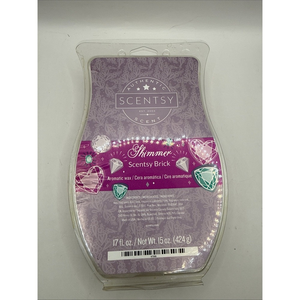 New Discontinued Rare Scentsy Shimmer Wax Melt Brick Cubes Scent 15oz